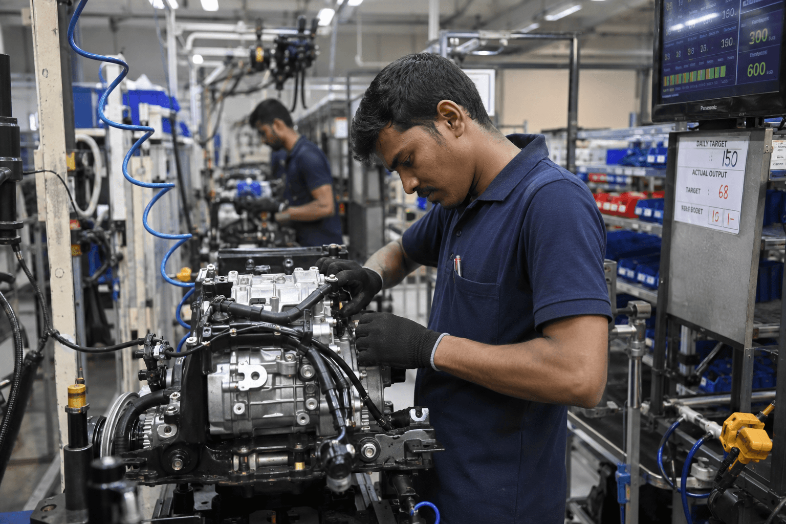 Automation & System Integration — connected shopfloor machines and control systems