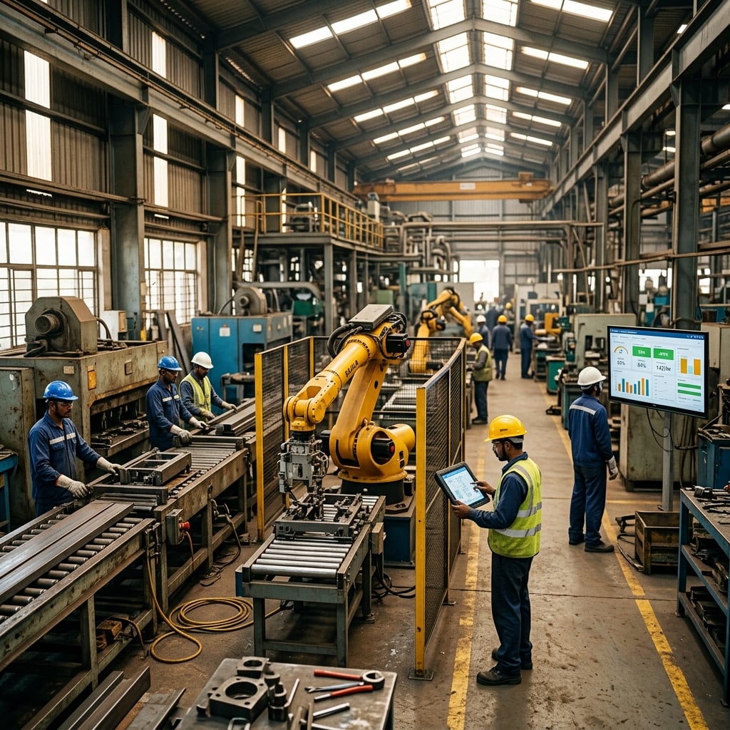 AI in Indian manufacturing smart factory automation
